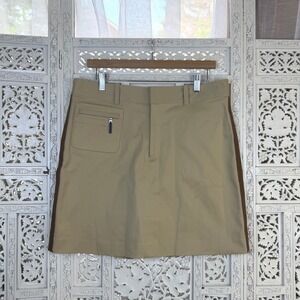 Ralph Lauren Gold Tan SKORT Womens 12 Athletic Work Out Preppy Athleisure